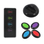 Smart Remote Wireless Key Finder mit LED-Taschenlampe, 1 HF-Sender und 4 Empfängern – Bild 2
