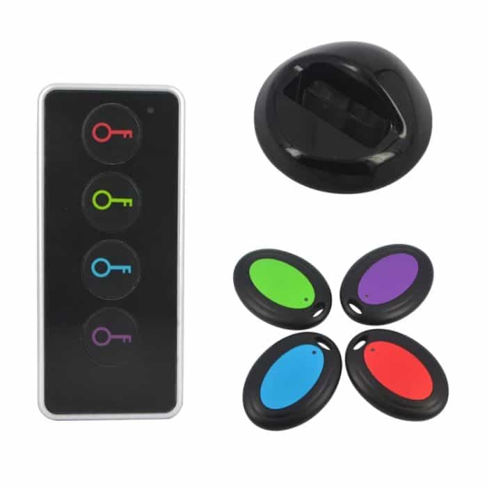 Smart Remote Wireless Key Finder mit LED-Taschenlampe, 1 HF-Sender und 4 Empfängern – Bild 2