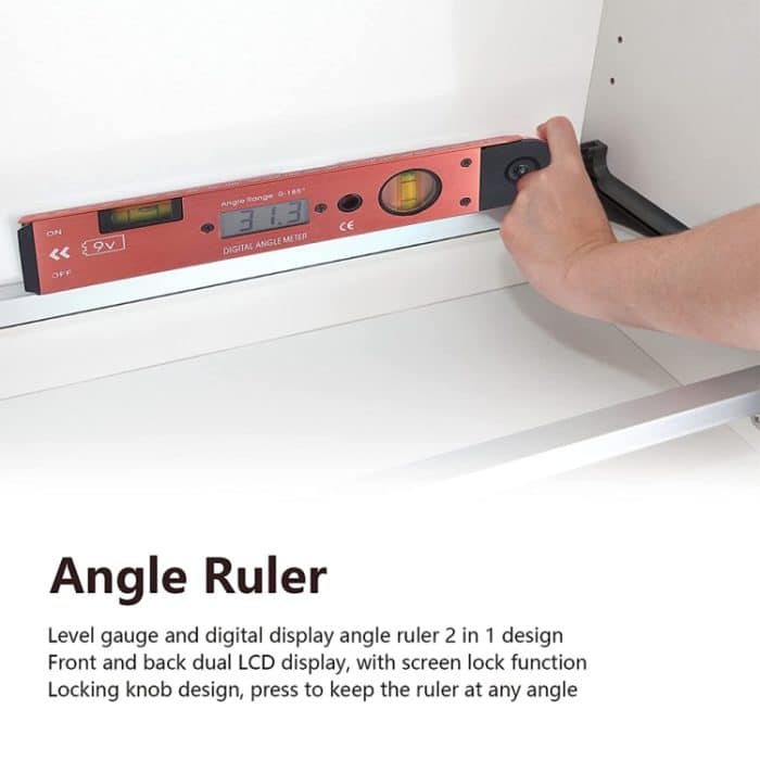 Digital-LCD-Anzeigewinkelzähler mit Spirit-Level – Bild 7
