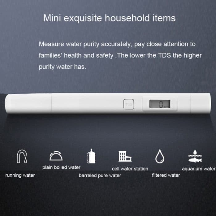 Original Xiaomi Superb Accurate Mini Exquisiter, benutzerfreundlicher Wasserreinheitstester Wasserqualitäts-TDS-Tester, Original Xiaomi Water Tester – Bild 7