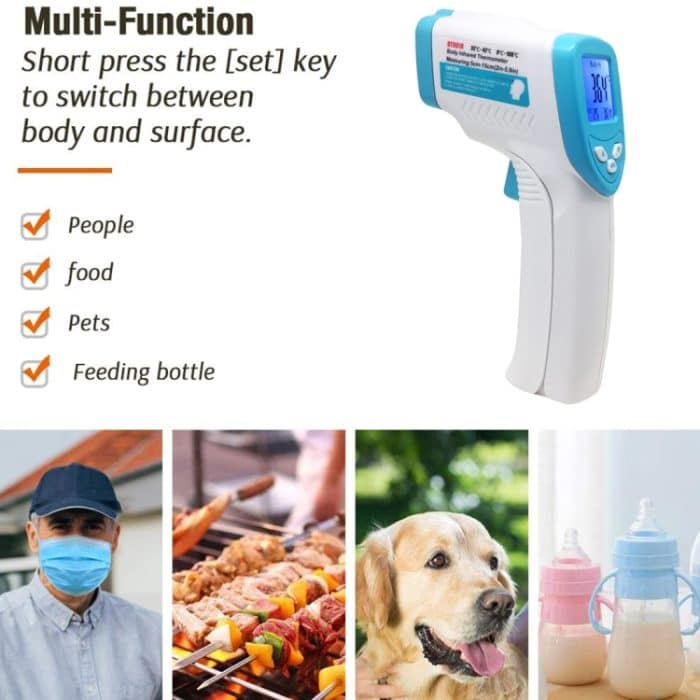 DT8018 Berührungsloses Stirnkörper-Infrarot-Thermometer, Temperaturbereich: 32,0 Grad C - 42,5 Grad C. – Bild 14