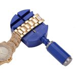 Watch Link Remover Riemeneinsteller Armband Band Reparatur Tool Kit (Blau)
