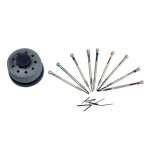 9 PCS 0,5 mm-2,5 mm Uhrenreparatur-Schraubendreher-Werkzeugsatz-Set (Silber) – Bild 2