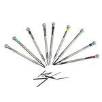 9 PCS 0,5 mm-2,5 mm Uhrenreparatur-Schraubendreher-Werkzeugsatz-Set (Silber) – Bild 4