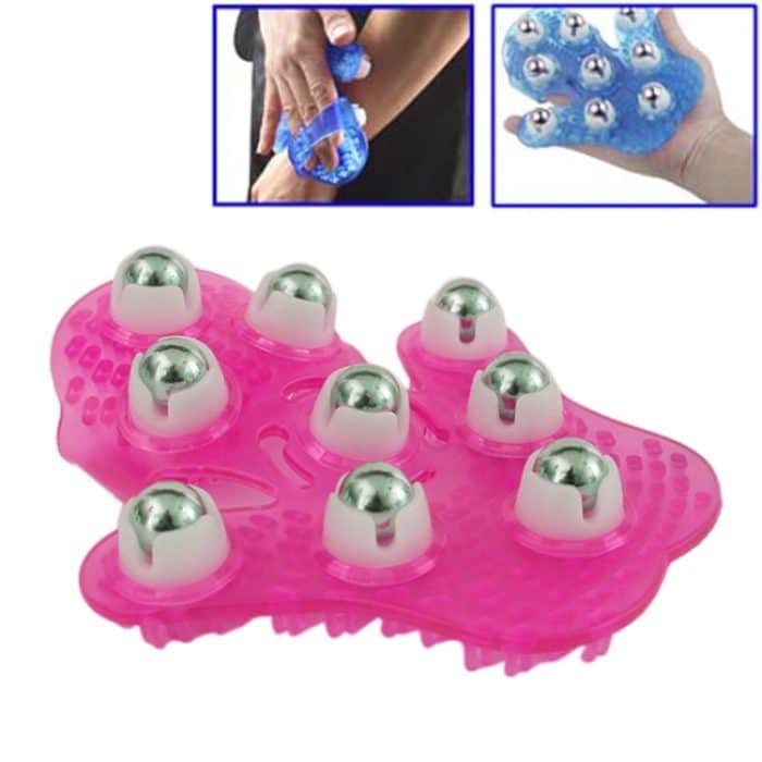 Verdicktes palmenförmiges Handball-Meridian-Massagegerät, Nine balls Magenta, Nine balls Blue – Bild 1