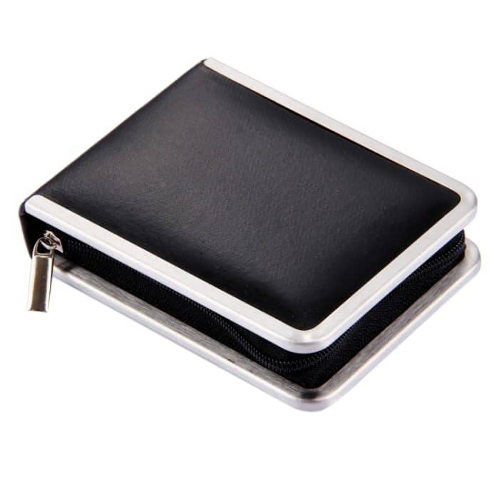 8-in-1-Nagelpflege-Clipper-Pediküre-Maniküre-Kits (große Nagelknipser, kleine Nagelknipser, schräge Nagelknipser, Stahlkopfschieber mit zwei Köpfen, Augenbrauenschere, Augenbrauenpinzette, Ohrstöpsel, doppelseitige Nagelfeile) mit Ledertasche – Bild 3