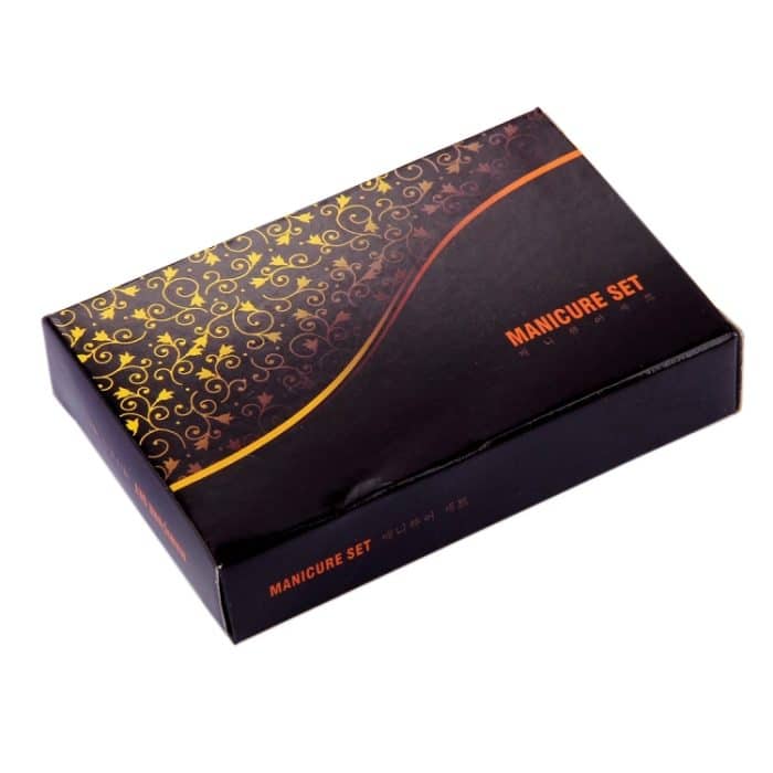 8-in-1-Nagelpflege-Clipper-Pediküre-Maniküre-Kits (große Nagelknipser, kleine Nagelknipser, schräge Nagelknipser, Stahlkopfschieber mit zwei Köpfen, Augenbrauenschere, Augenbrauenpinzette, Ohrstöpsel, doppelseitige Nagelfeile) mit Ledertasche – Bild 4