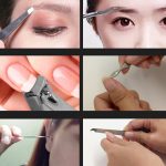 8-in-1-Nagelpflege-Clipper-Pediküre-Maniküre-Kits (große Nagelknipser, kleine Nagelknipser, schräge Nagelknipser, Stahlkopfschieber mit zwei Köpfen, Augenbrauenschere, Augenbrauenpinzette, Ohrstöpsel, doppelseitige Nagelfeile) mit Ledertasche – Bild 5