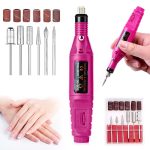 Mini-Nagelmaschine, Rotationsdetailschnitzer mit variabler Geschwindigkeit (rot)