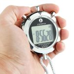 PS528 Metall Stoppuhr Professional Chronograph Handheld Digital LCD Sportzähler Timer mit Armband – Bild 2
