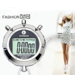 PS528 Metall Stoppuhr Professional Chronograph Handheld Digital LCD Sportzähler Timer mit Armband – Bild 8