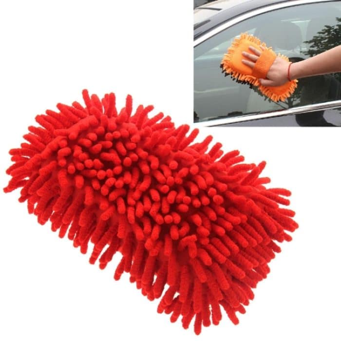 Ultrafeine Faser-Chenille-Anthozoen-Autowaschhandschuhe, multifunktionale magische Autobürste (zufällige Farblieferung), Magic Car Brush – Bild 2