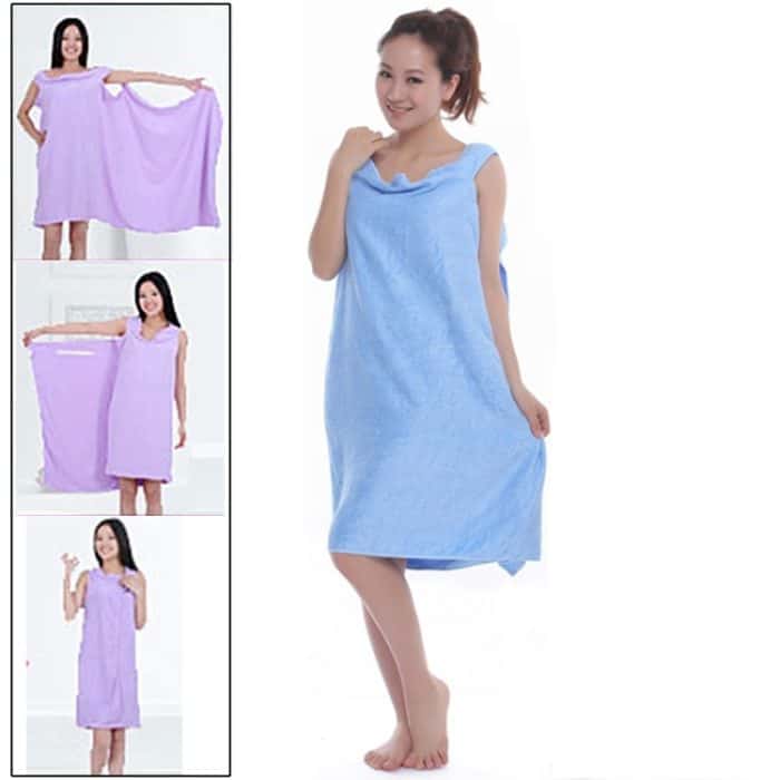 Magic Towel Badetuch Kleidung Strandtuch Kleid für Erwachsene, Größe: 150 x 80 cm (Blau) – Bild 2