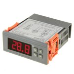 RC-110M Digitaler LCD-Temperaturregler Thermoelement-Thermostatregler mit Sensortermometer, Temperaturbereich: -40 bis 110 Grad Celsius