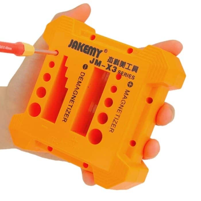 JAKEMY JM-X3 Magnetisierer / Entmagnetisierer mit Schraubendreherlöchern, Größe: Groß – Bild 5