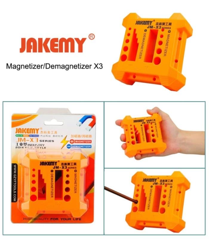 JAKEMY JM-X3 Magnetisierer / Entmagnetisierer mit Schraubendreherlöchern, Größe: Groß – Bild 6
