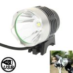 3 Modi USB CREE XML T6 LED-Scheinwerfer / Fahrradlicht, Lichtstrom: 900 lm, Kabellänge: 1,5 m