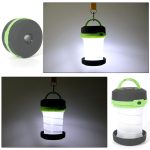 Tragbare Camping-Taschenlampe im Freien, Versenkbare LED 3-Mode Laternenlicht Zeltlampe (schwarz) – Bild 8