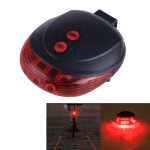 Fahrrad LED Licht Laser Nacht Mountainbike Rücklicht Rücklicht MTB Sicherheit Warnung Fahrrad Rücklicht Lampe Bycycle Licht, Red, Blue