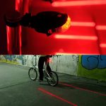 Fahrrad LED Licht Laser Nacht Mountainbike Rücklicht Rücklicht MTB Sicherheit Warnung Fahrrad Rücklicht Lampe Bycycle Licht, Red, Blue – Bild 8