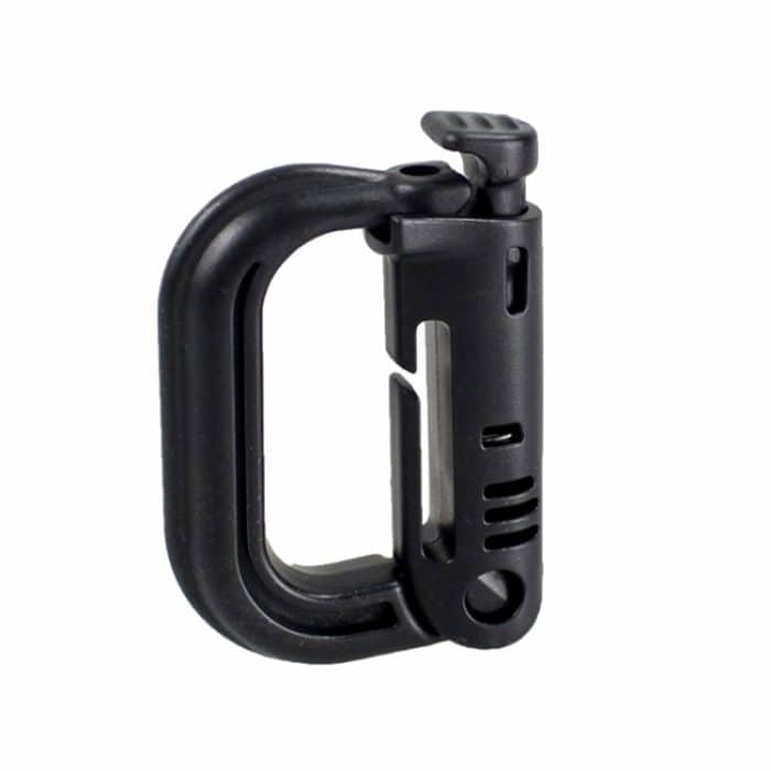 Tragbarer Karabiner aus Kunststoff, 4 Stück in einer Verpackung, der Preis gilt für 4 Stück (Hellgrau), 4PCS Plastic Carabiner – Bild 2