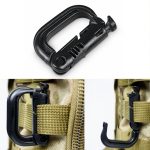 Tragbarer Karabiner aus Kunststoff, 4 Stück in einer Verpackung, der Preis gilt für 4 Stück (Hellgrau), 4PCS Plastic Carabiner – Bild 4