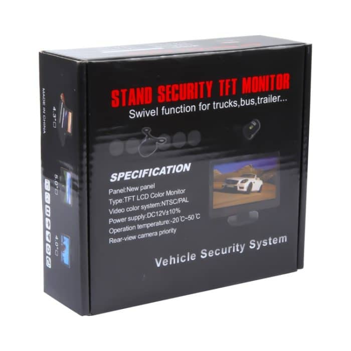 4,3-Zoll-TFT-LCD-Farbmonitor, faltbar, Typ: PAL / NTSC – Bild 4