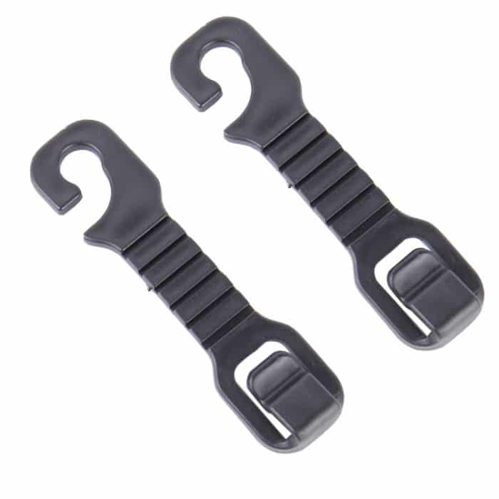 20 PCS Clever Kunststoff-Pothook für die Kopfstütze der Autositz-Rückenlehne (schwarz) – Bild 1