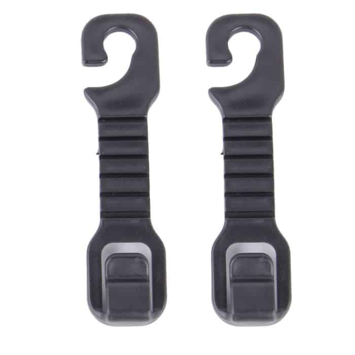 20 PCS Clever Kunststoff-Pothook für die Kopfstütze der Autositz-Rückenlehne (schwarz) – Bild 2