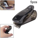 5 Stück modische Sport-Sonnenbrillen-Clips (schwarz)
