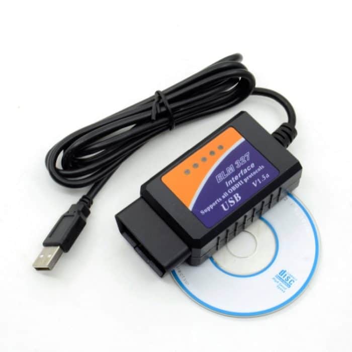 USB ELM327 OBDII-Autodiagnosetool für Notebook / PC (schwarz) – Bild 3
