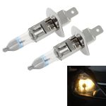 2 PCS H1 12V / 55W / 4300K ​​/ 1600lm Xenon-Autoscheinwerferlampen, warmweiß