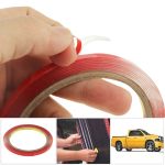 10 PCS Universal Car Transparent Doppelseitiges Klebeband, Breite: 6 mm (rot)