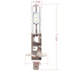 H1 50W 600LM 5500K Weißlicht 10 SMD-2828-LEDs Auto-Nebelscheinwerfer, Konstantstrom, DC12-24V (Weißlicht) – Bild 6