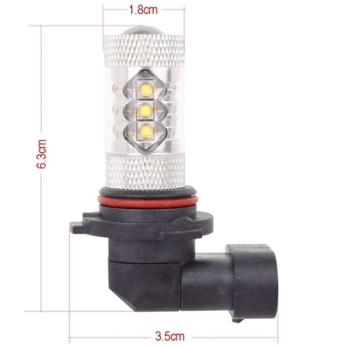 9006 80W 800LM 6500K Weißlicht 16-3535-LEDs Auto-Nebelscheinwerfer, Konstantstrom, DC12-24V (Weißlicht) – Bild 6