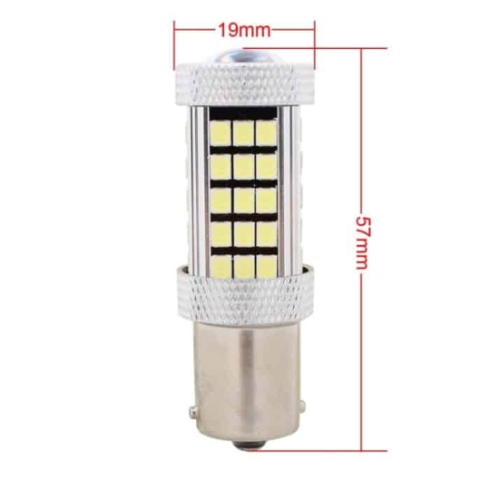 2 PCS 1156 / BA15S 12,6 W 630LM 6500K Weißlicht 2835 SMD 66 LED-Auto-Brems- / Lenklicht, DC12V – Bild 4