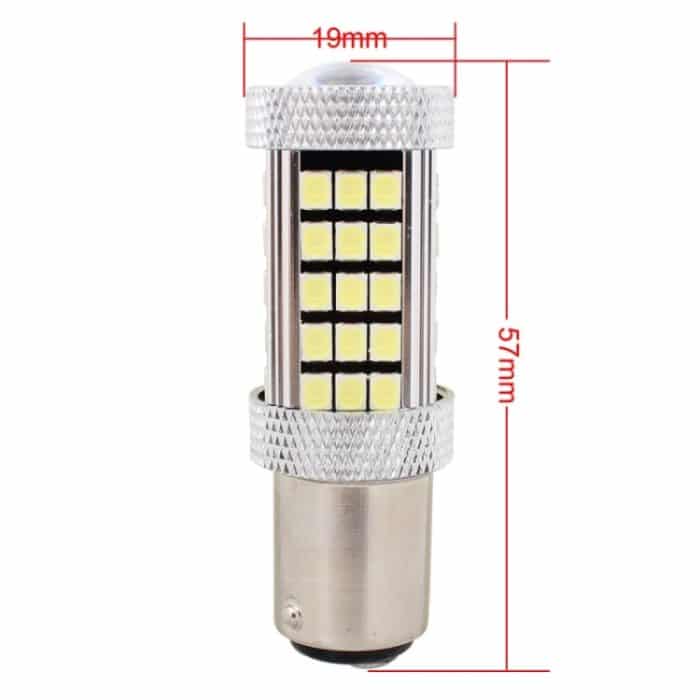 2 PCS 1157 / BAY15D 12,6 W 630LM 6500K Weißlicht 2835 SMD 66 LED-Auto-Brems- / Lenklicht, DC12V – Bild 4
