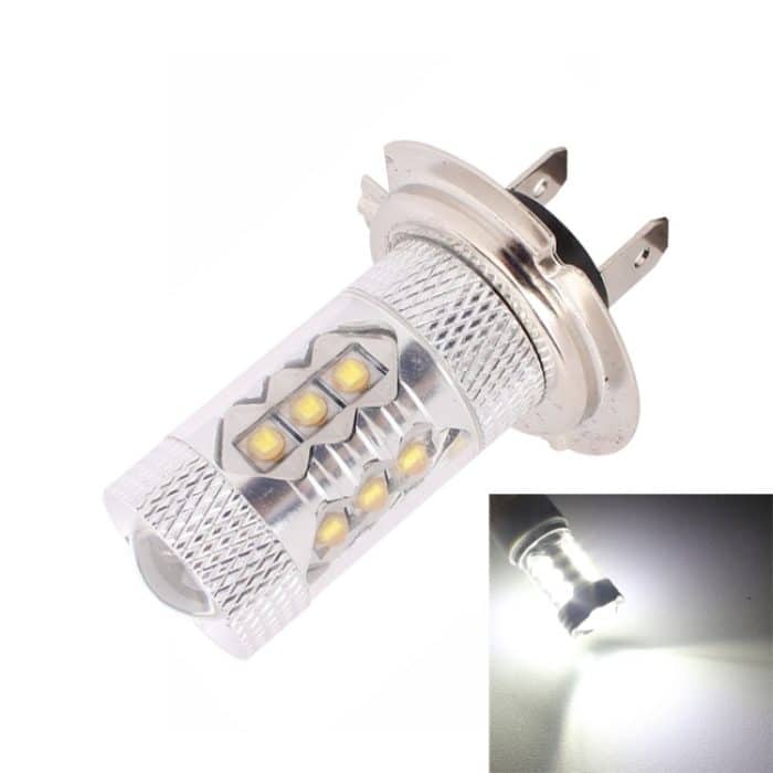H7 80W 800LM 6500K Weißlicht 16-3535-LEDs Auto-Nebelscheinwerfer, Konstantstrom, DC12-24V (Weißlicht) – Bild 1