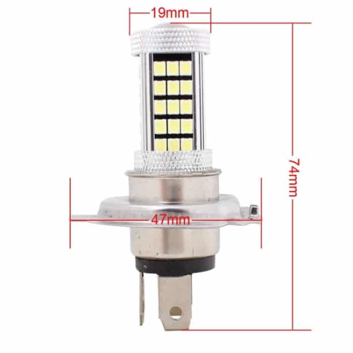 2 PCS H4 12,6 W 630LM 6500K Weißlicht 2835 SMD 66 LED-Nebelscheinwerfer, DC12V – Bild 4