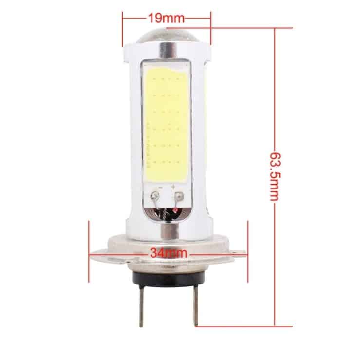 2 STÜCKE H7 1250LM 20W + 5W 5 x COB LED Weißlicht Auto Nebelscheinwerfer Glühlampe, DC 12V – Bild 5