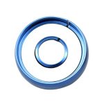 Zündschlüsselring aus Aluminiumlegierung für AUDI A1 & A3 & A4L & TT, VW, POLO, Innendurchmesser: ca. 14 cm, zufällige Farblieferung – Bild 3