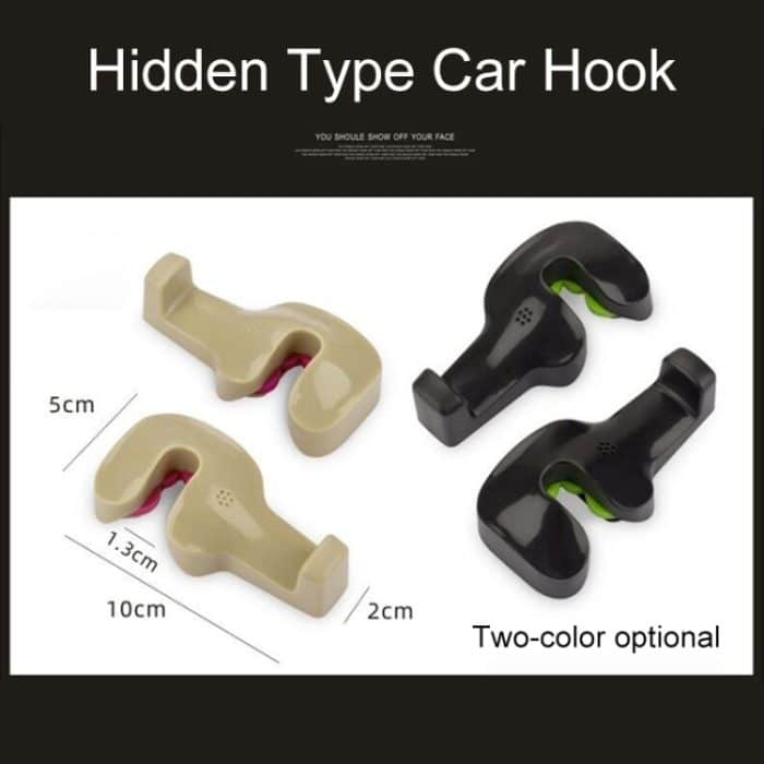 1 Paar versteckter Autohaken, Hidden Type Car Hook(Black), Hidden Type Car Hook(Green), Hidden Type Car Hook(Khaki), Hidden Type Car Hook(Blue) – Bild 5