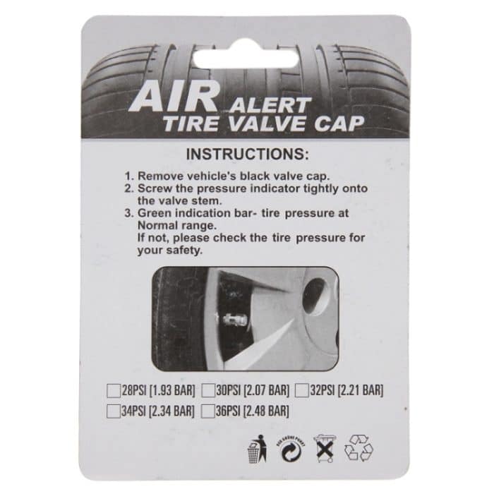 4 PCS 2,4 bar Reifendruckerkennungsschraube – Bild 7