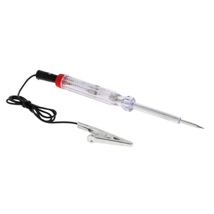 Reparaturwerkzeuge für die automatische Erkennung Krokodilklemme Autospannung DC 6-24 Volt Circuit Tester Pen – Bild 1