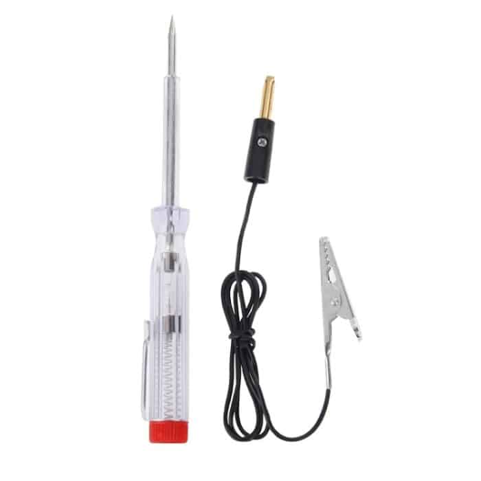Reparaturwerkzeuge für die automatische Erkennung Krokodilklemme Autospannung DC 6-24 Volt Circuit Tester Pen – Bild 4