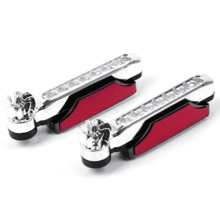 2 Stück 8 LED-Lampen, windbetrieben, dekorative Autolichter, Blue LED, White LED – Bild 2