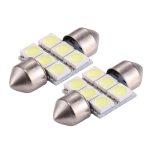 2 PCS 31mm Super White 6 LED Autolampe Leselampe – Bild 2