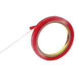 Universelles transparentes doppelseitiges Klebeband, Breite: 0,8 cm, Länge: 2 m – Bild 3