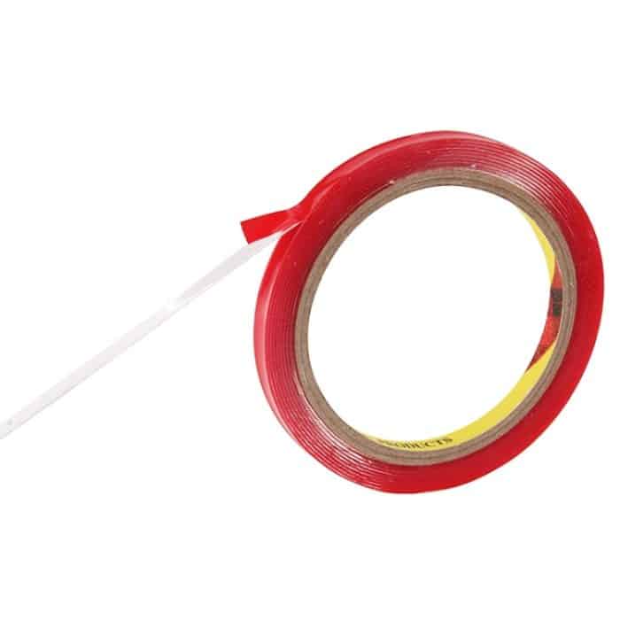 Universelles transparentes doppelseitiges Klebeband, Breite: 0,8 cm, Länge: 2 m – Bild 3