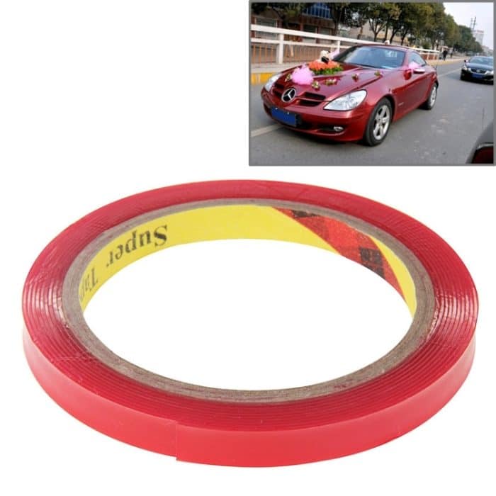 Universelles transparentes doppelseitiges Klebeband, Breite: 1 cm, Länge: 2 m – Bild 1